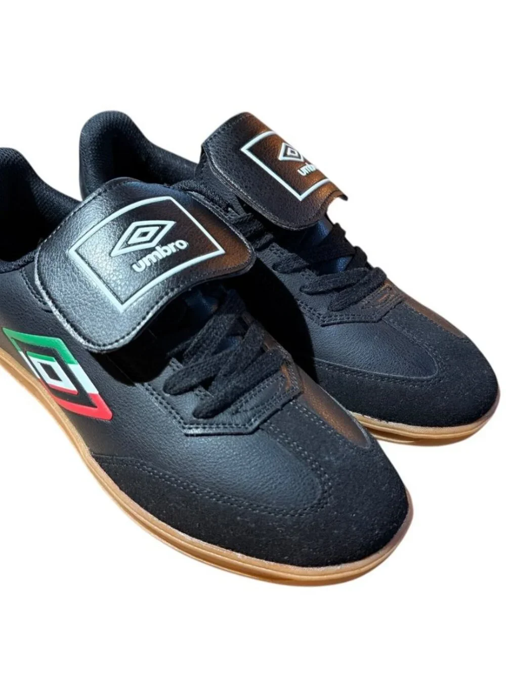 New W/out Box Umbro Sneakers Size 7 Black PU Upper Gum Sole